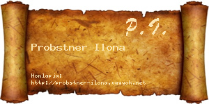 Probstner Ilona névjegykártya