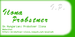 ilona probstner business card